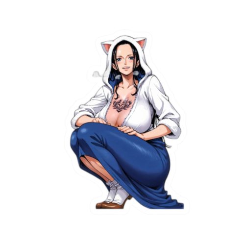 0474 Nico Robin Catgirl Casual Anime Vinyl Sticker - Image 10