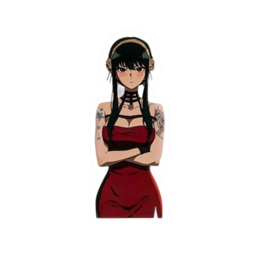 0475 Yor Forger Elegant Tattooed Anime Vinyl Sticker - Image 10