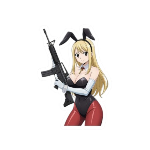 0073 Lucy Heartfilia Tactical Waifu Sticker - Image 4
