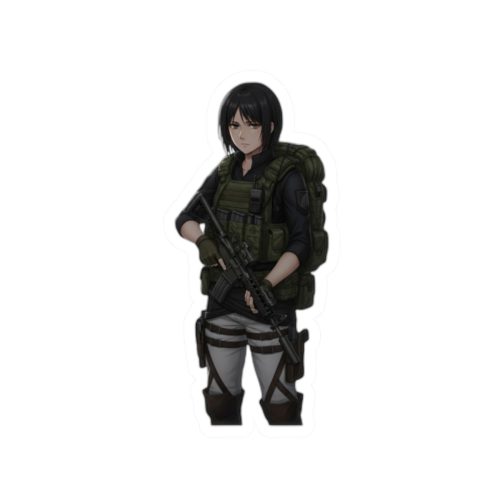 0103 Mikasa Tactical Waifu Sticker - Image 4