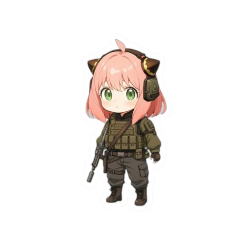 0125 Anya Forger Cute Chibi Tactical Sticker - Image 10