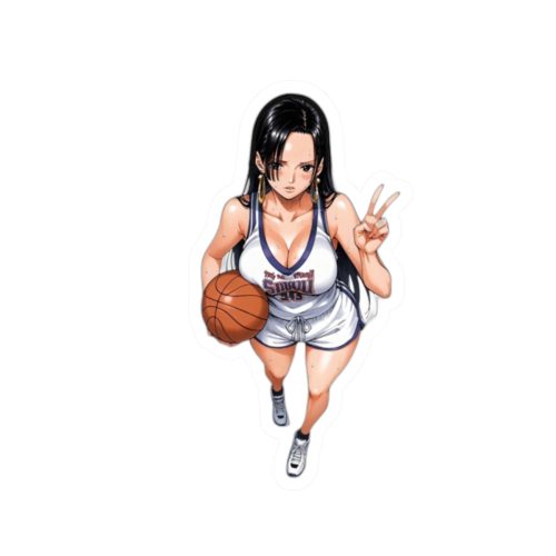 0348 Busty Basketball Robin Sticker - Image 4