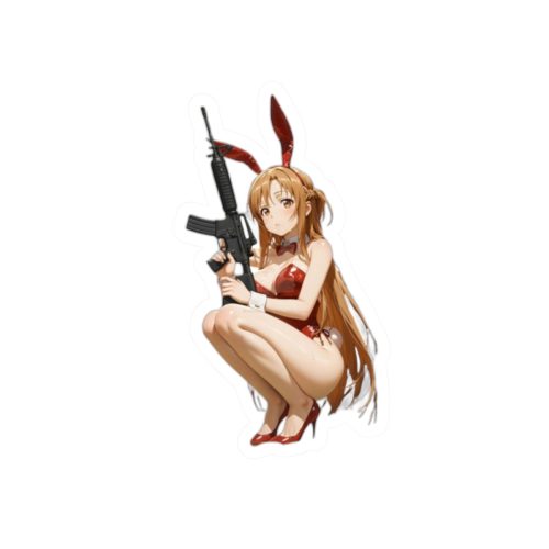 0072 Asuna Yuuki Cosplay Rabbit Tactical Waifu Sticker - Image 7