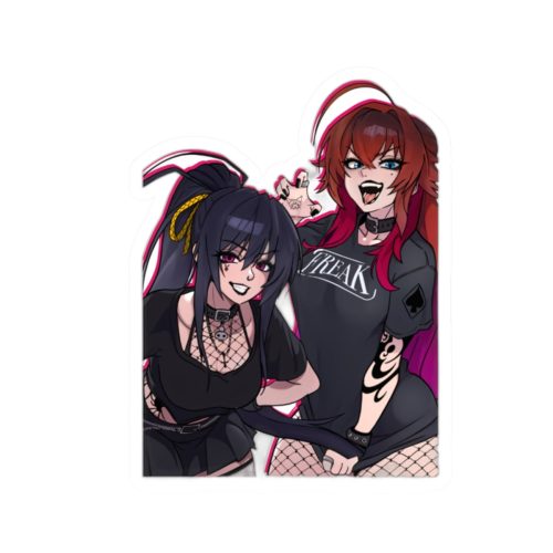 0294 Goth Rias x Akeno Sticker - Image 7