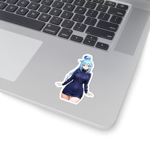 0400 Aqua Cozy Sweater Look Sticker - Image 2
