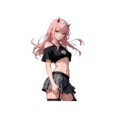 0502 Zero Two Streetwear Style Transparent Outdoor Stickers Square 1pc - Image 7