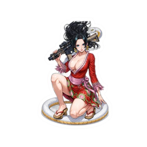 0056 Boa Hancock Carry A Gun Tactical Waifu Sticker - Image 10