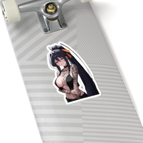 0500 Akeno Himejima Gothic Tattooed Waifu Sticker - Image 8
