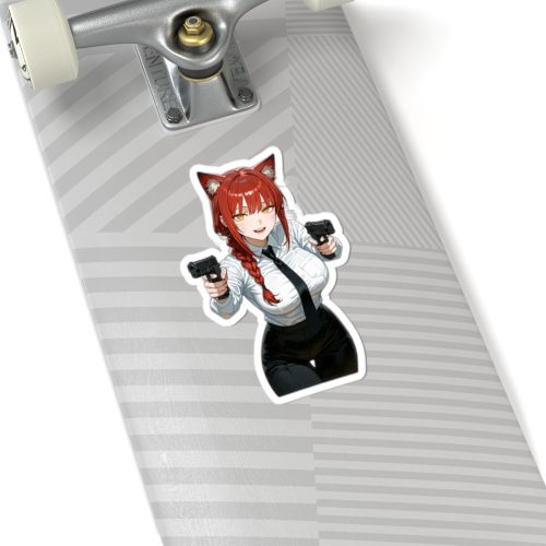 0070 Makima Cosplay Cat Tactical Waifu Sticker - Image 8