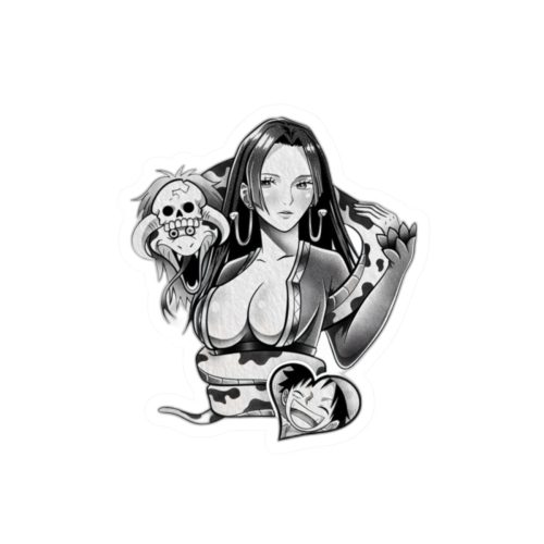 0032 Boa Hancock X Luffy Waifu Sticker - Image 7