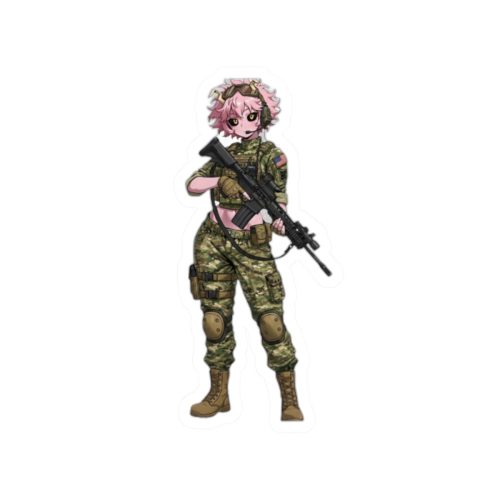 0082 Mina Ashido Tactical Waifu Sticker - Image 7