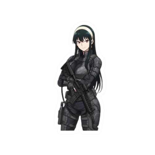 0061 Yor Forger CIA Tactical Waifu Sticker - Image 7