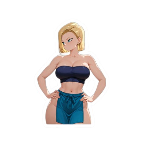 0355 Lascivious Android 18 Sticker - Image 4