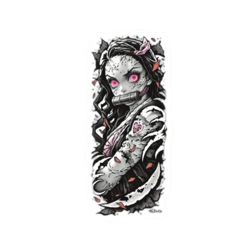 0135 Nezuko Angry Waifu Sticker - Image 1