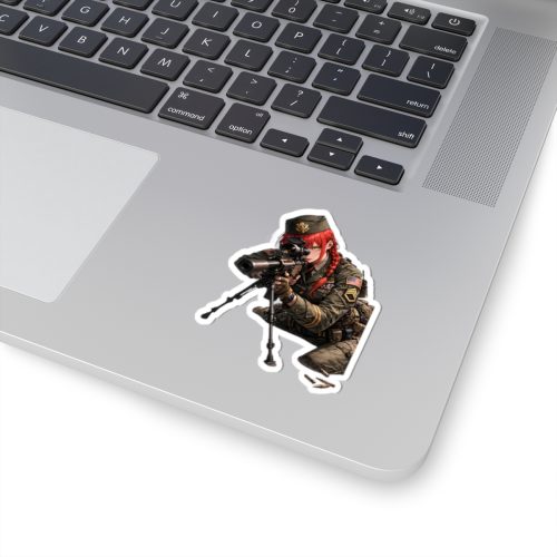 0130 Makima Sniper Tactical Waifu Sticker - Image 2