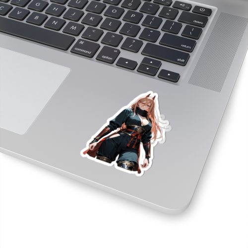 0156 Power Samurai Waifu Sticker - Image 2