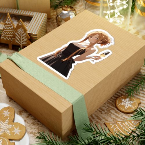 0445 Asuna Holding Champagne Sticker - Image 9