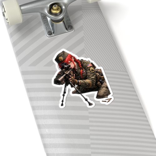 0130 Makima Sniper Tactical Waifu Sticker - Image 8