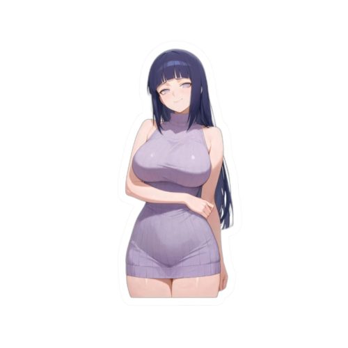 0503 Hinata Waifu Transparent Outdoor Stickers Square 1pc - Image 7