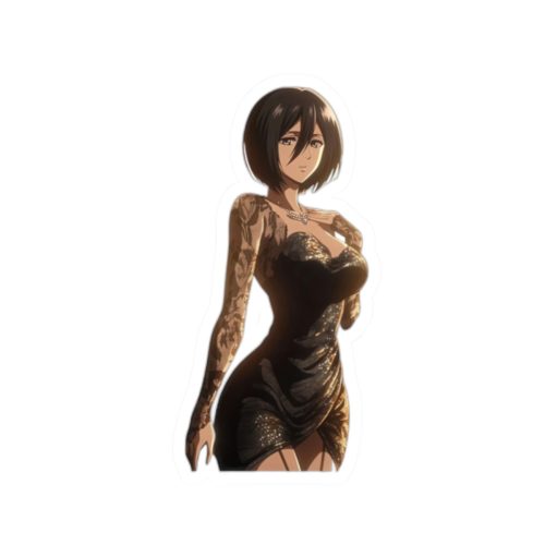 0361 Provocative Dress Mikasa Ackerman Sticker - Image 10