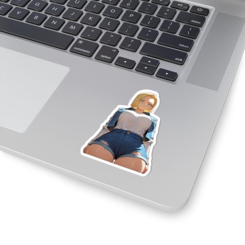 0354 Big Busty Android 18 Sticker - Image 2