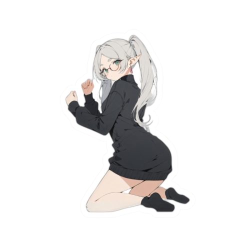 0005 Sexy kneeling Frieren Sticker - Image 4