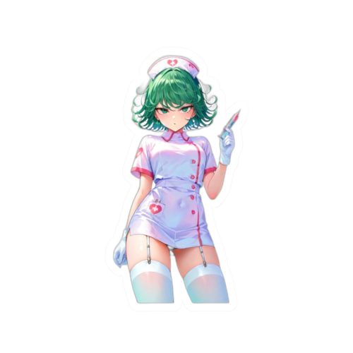 0164 Tatsumaki nurse Waifu Sticker - Image 7