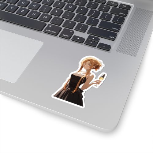 0445 Asuna Holding Champagne Sticker - Image 2