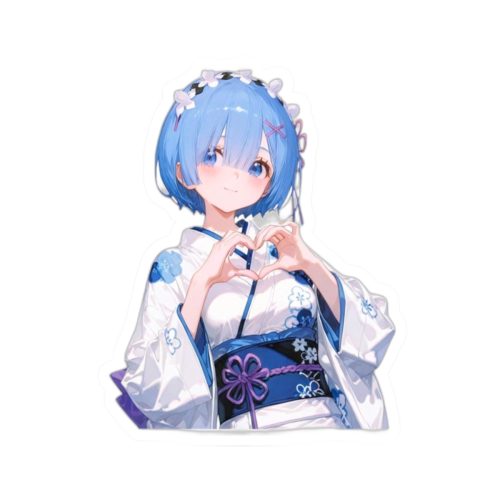 0010 Rem Yukata Heart Sticker - Image 7