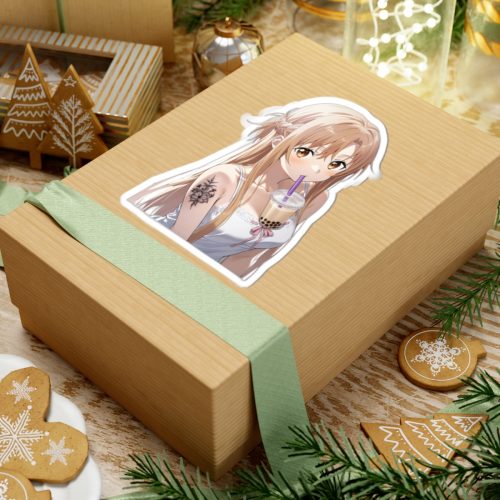 0457 Asuna Milk Tea Floral Tattooed Sticker - Image 9