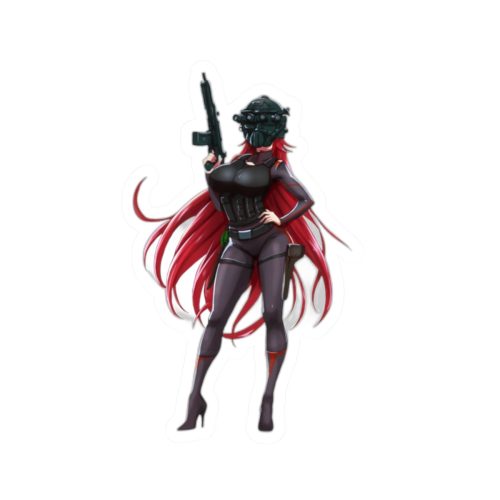 0427 Rias in Combat Armor and SMG Sticker - Image 7