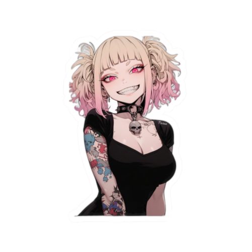 0464 Gothic Himiko Toga Tattooed Crazy Sticker - Image 7