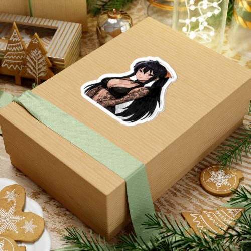 0505 Akeno Himejima Transparent Outdoor Stickers Square 1pc - Image 6