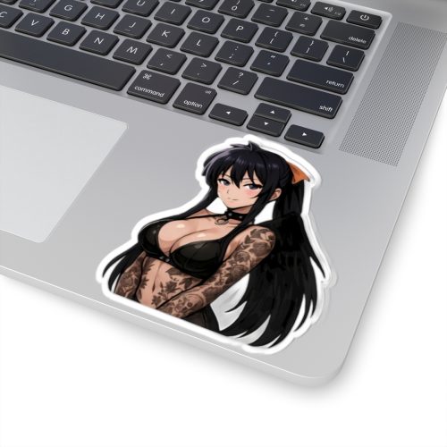 0505 Akeno Himejima Transparent Outdoor Stickers Square 1pc - Image 5