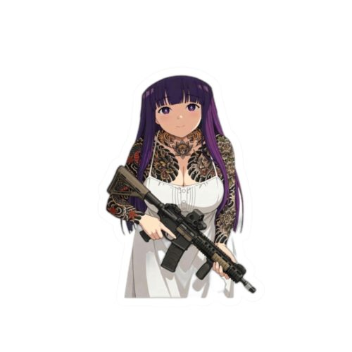 0016 Fern Tattoo Tactical Waifu Sticker - Image 10