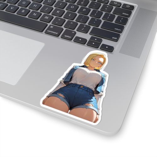 0354 Big Busty Android 18 Sticker - Image 5