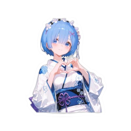 0010 Rem Yukata Heart Sticker - Image 10