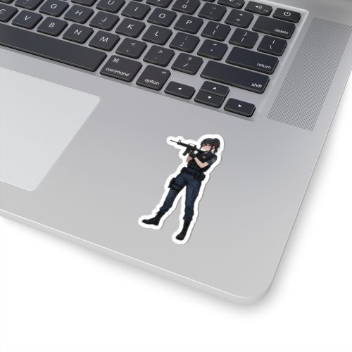 0076 Yor Forger Police Tactical Waifu Sticker - Image 2