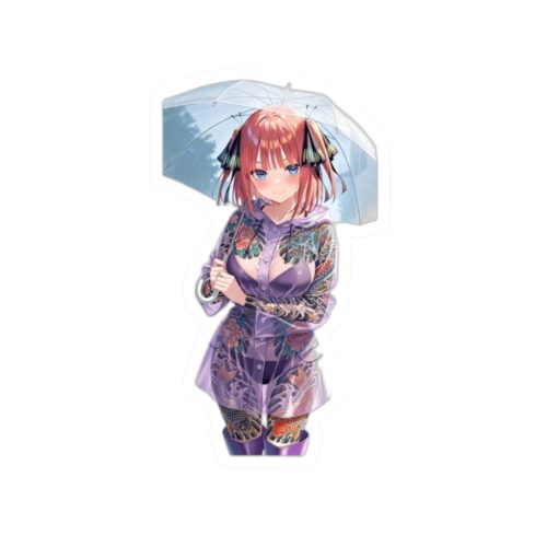0014 Nino Nakano Tattoo Rain Waifu Sticker - Image 7