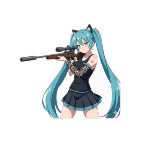 0207 Tactical Hatsune Miku Sticker - Image 4