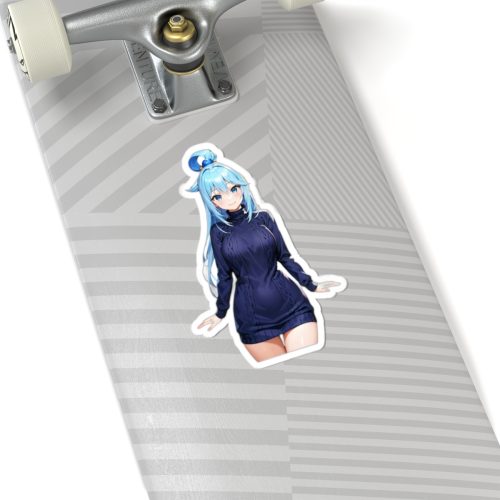 0400 Aqua Cozy Sweater Look Sticker - Image 8