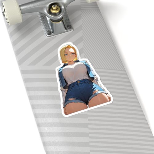 0354 Big Busty Android 18 Sticker - Image 8