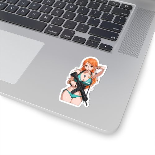 0097 Nami Bikini Tactical Waifu Sticker - Image 2