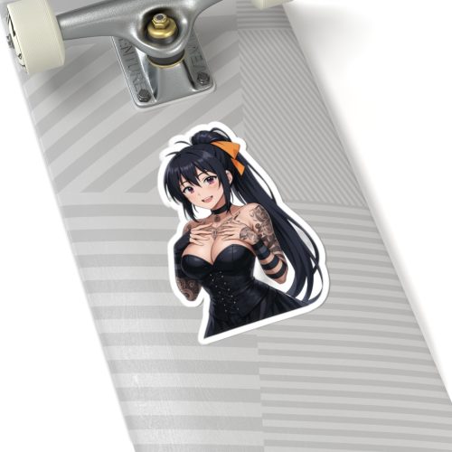 0489 Gothic Style Akeno Himejima Tattoed Waifu Sticker - Image 8