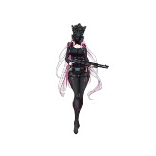 0428 Tactical Zero Two with Gas Mask and Shotgun Sticker - Image 7