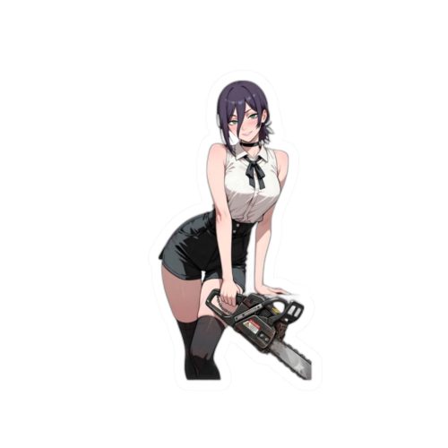 0019 Reze Holding A Chainsaw Waifu Sticker - Image 7