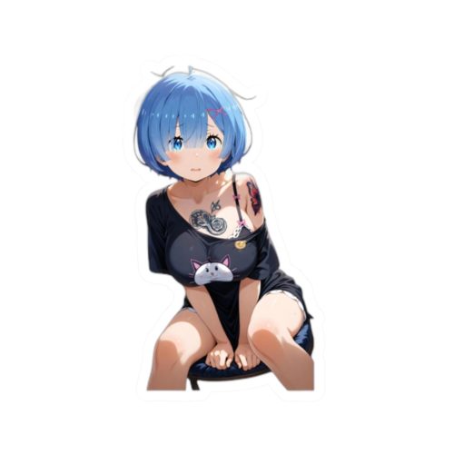 0461 Sexy Rem Tattooed Sticker - Image 10