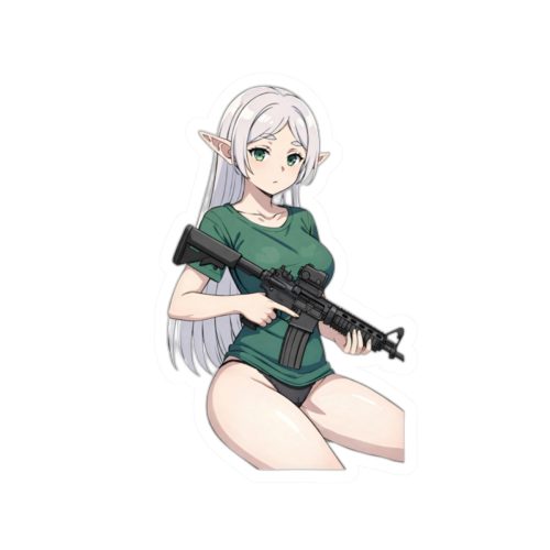 0126 Frieren Tactical Waifu Sticker - Image 7