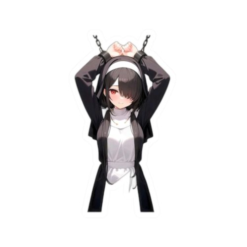 0468 Tokisaki Kurum Nun Gothic Vinyl Sticker - Image 10