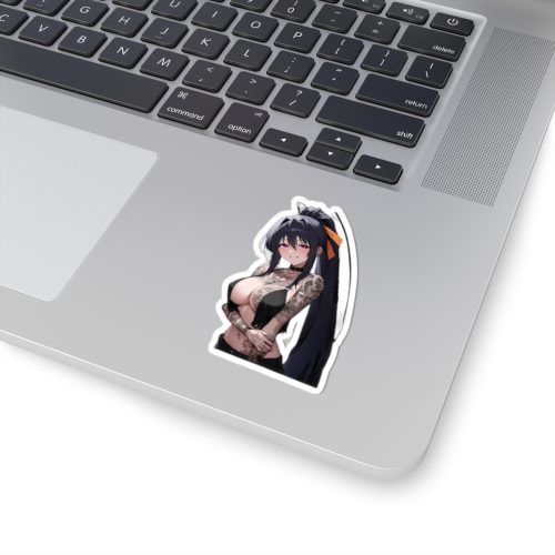 0500 Akeno Himejima Gothic Tattooed Waifu Sticker - Image 2
